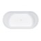 Aqua Eden 59.06 L, 29.72 W, Glossy White/Matte White, Solid Surface White Stone VRTDE593023 - alternate 5